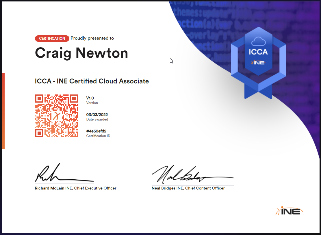 INE Certified Cloud Associate