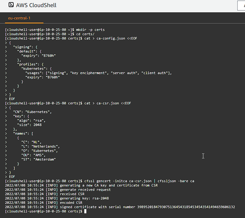CloudShell Certificate Authority