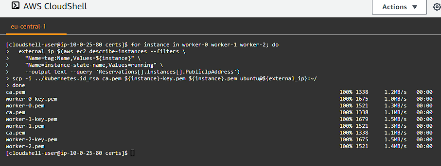 CloudShell Copy Certificates