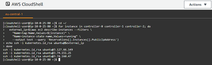CloudShell Instance SSH