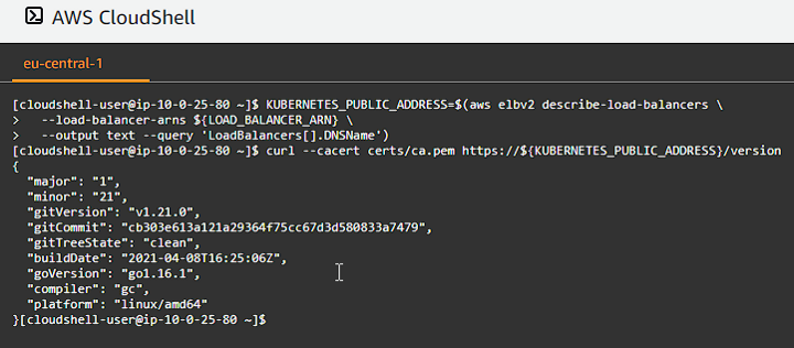 CloudShel Verify Cluster Public Endpoints