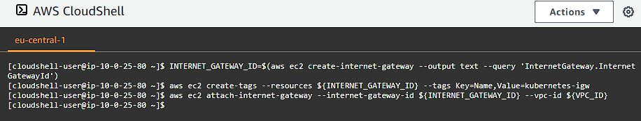 CloudShell Internet Gateway